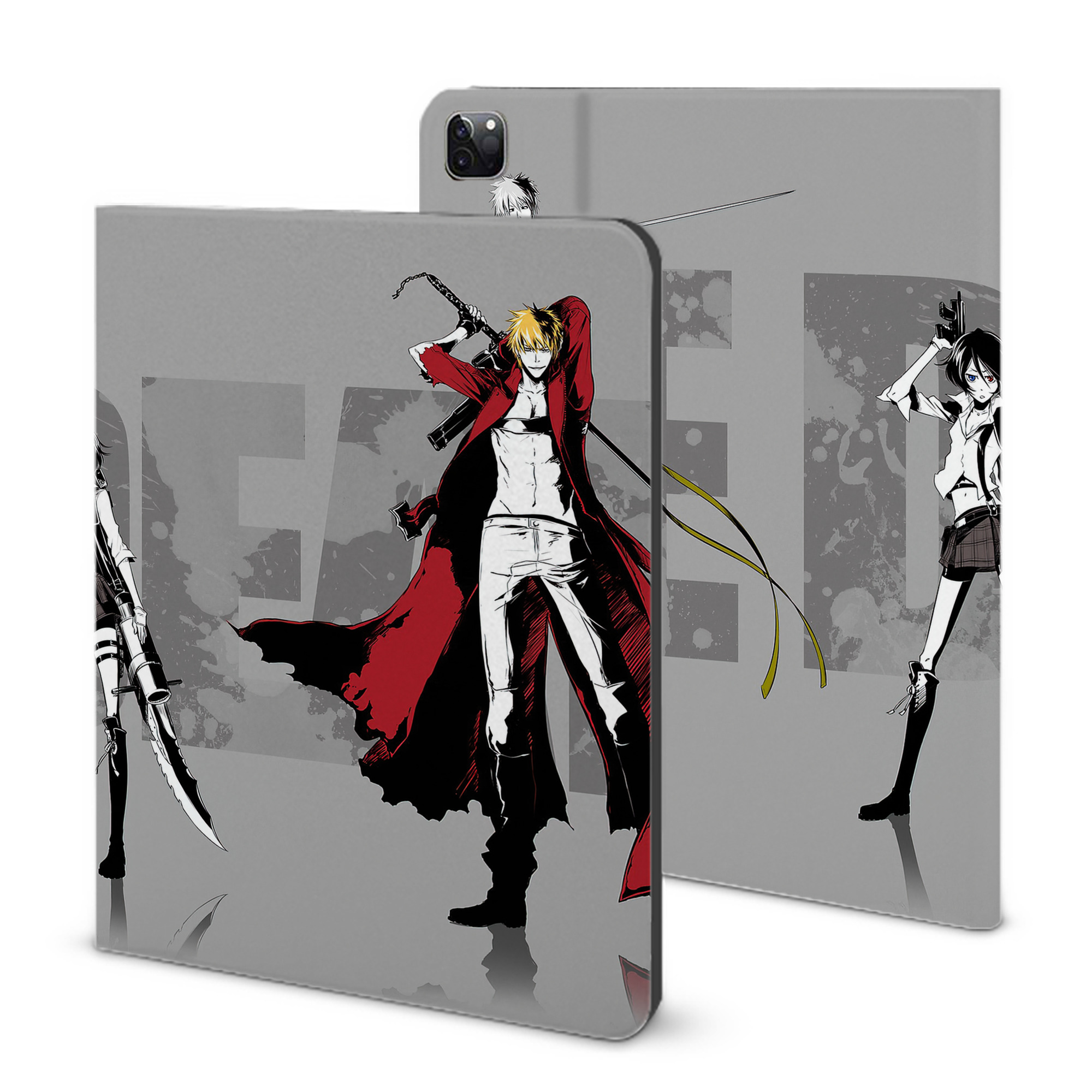 （画像用） ブリーチ BLEACH IPad ケース ブック型 PUレザー TPU 耐衝撃 軽量 薄型 ペン収納なし 全面保護 IPad 各モデル対応